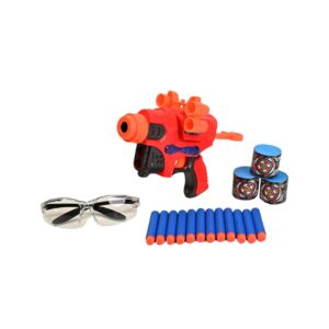 EVA Soft Dart Blaster Set with Target & Safety Glasses